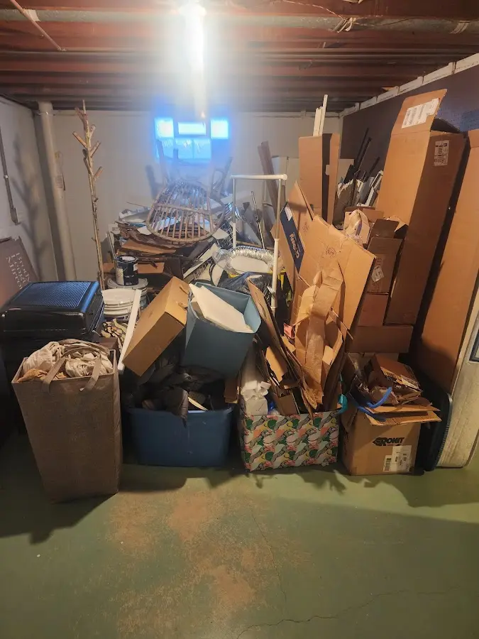 Roll-off dumpster container at job site for Concrete Dumpster Rental in North Sewickley